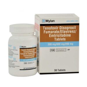 Tenofovir Disoproxil Fumarate/Efavirenz/Emtricitabine 300mg/600mg/200mg Mylan (30 viên) - Thuốc kháng virus