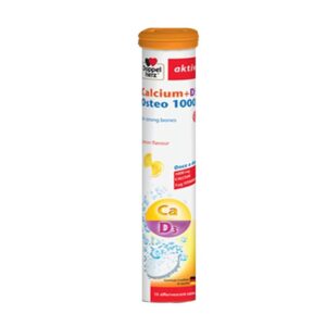 Viên sủi bổ sung canxi + vitamin D3 Doppelherz Calcium + D3 Osteo 1000 tuýp 15 viên