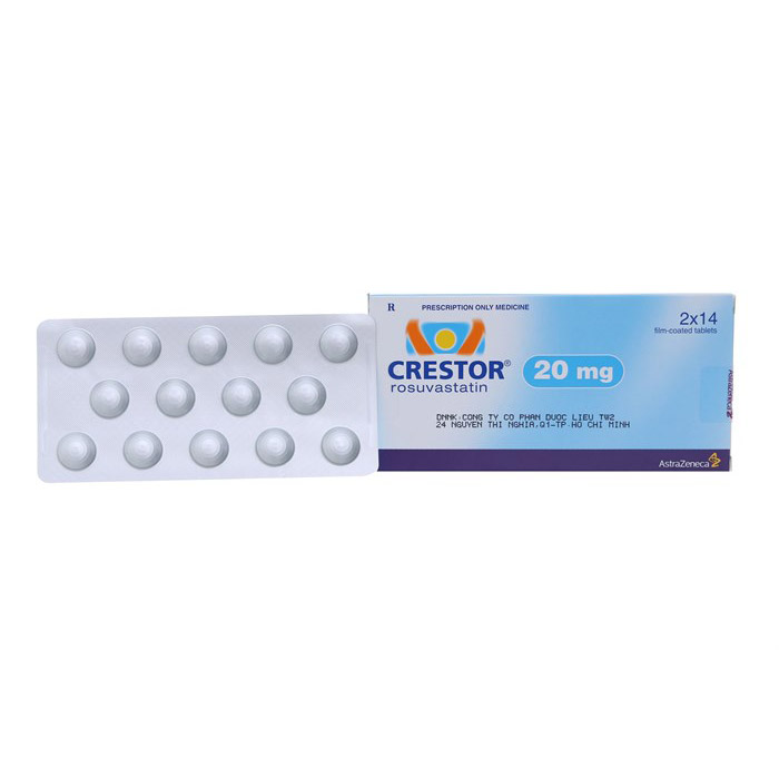 Thuốc trị mỡ máu Astra Zenenca Crestor 20mg 28 viên
