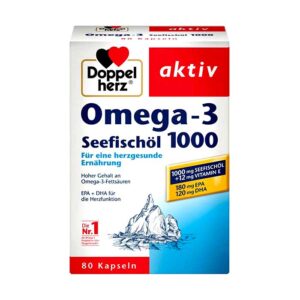 Dầu Cá Doppelherz Omega 3 Seefischol 1000mg Hộp 80 viên