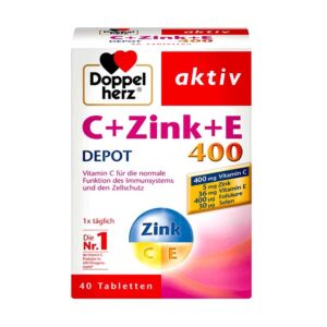 Bổ Sung Vitamin Doppelherz C Zink E 400 Depot Hộp 40 viên