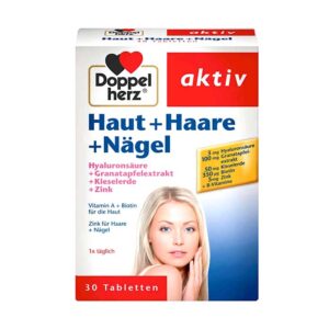 Viên uống đẹp da, tóc và móng Doppelherz Haut Haare Nagel Hộp 30 viên