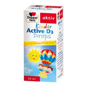 Kinder Active D3 Drops Doppelherz 30ml – Nhỏ giọt Vitamin D3 cho trẻ từ 1-12 tuổi