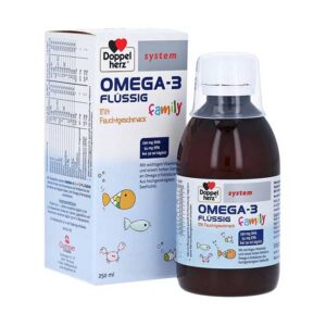 Doppelherz Omega 3 Flussig Family 250ml - Siro bổ não cho trẻ