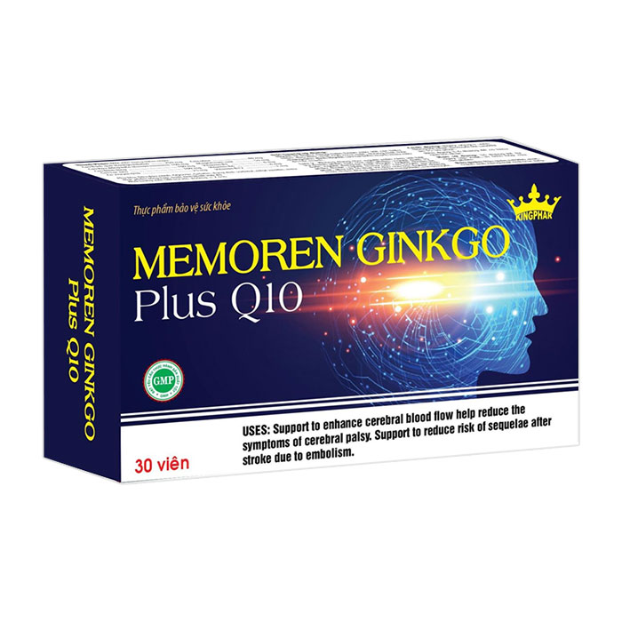 Memoren Ginkgo Plus Q10 Kingphar 30 viên - Viên uống bổ não