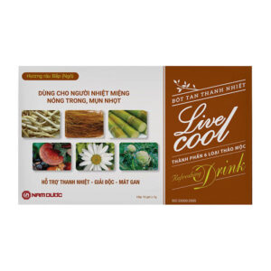 Bột sủi thanh nhiệt Nam Dược Live Cool (Râu bắp) 10 gói