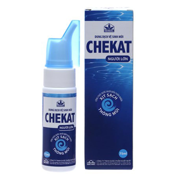 Dung dịch vệ sinh mũi cho người lớn Nhất Nhất Chekat 75ml