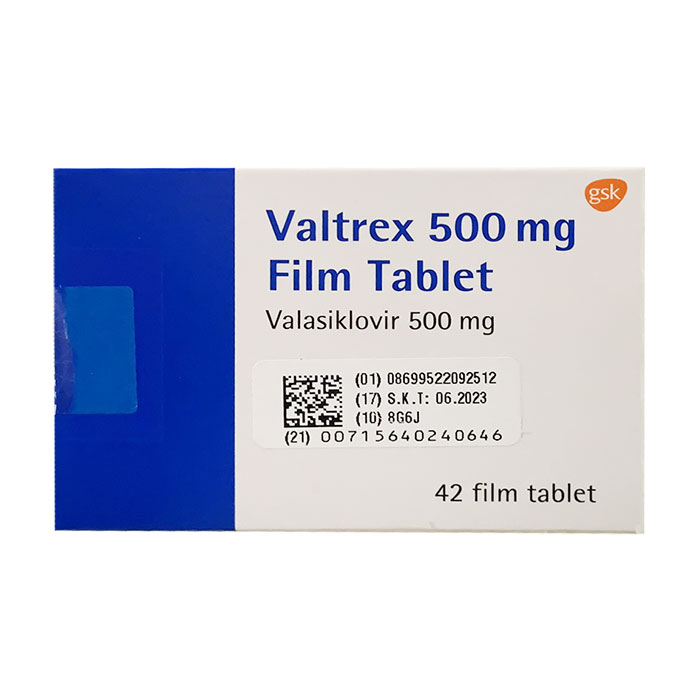 Valtrex 500mg GSK 42 viên