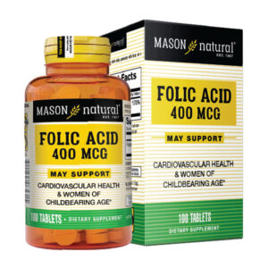 Viên uống tăng tế bào hồng cầu Mason Folic Acid 400mcg 100 viên