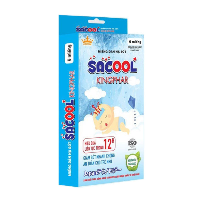 Miếng dán hạ sốt Sacool Kingphar 6 miếng