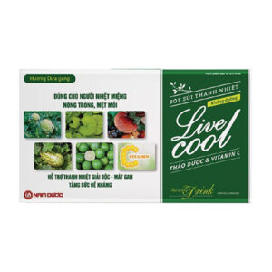 Live Cool (Dưa gang không đường) Nam Dược 10 gói – Bột sủi thanh nhiệt