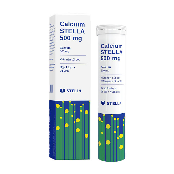 Calcium Stella 500mg 1 tuýp x 10 viên