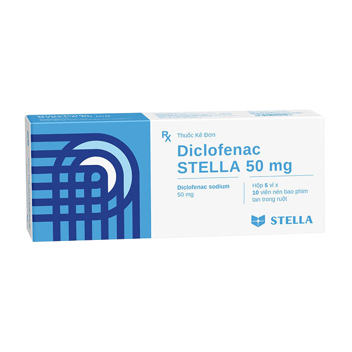 Diclofenac Stella 50mg 5 vỉ x 10 viên