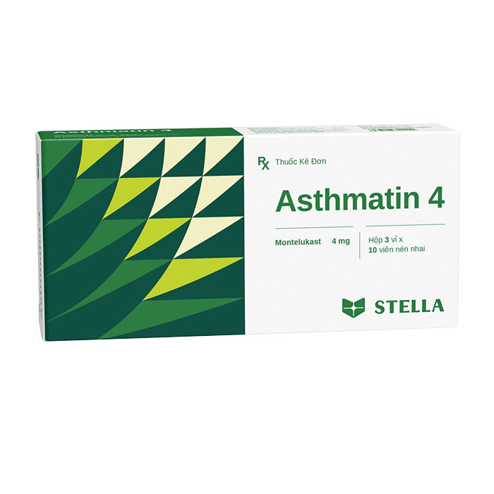 Asthmatin 4mg Stella 3 vỉ x 10 viên
