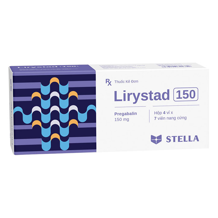Lirystad 150mg Stella 4 vỉ x 7 viên