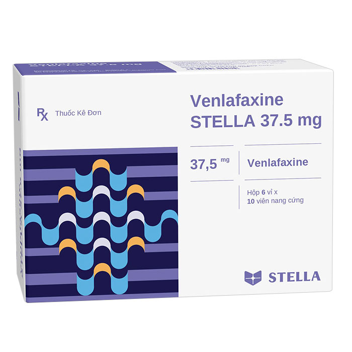 Venlafaxine Stella 37.5mg 6 vỉ x 10 viên – Điều trị trầm cảm