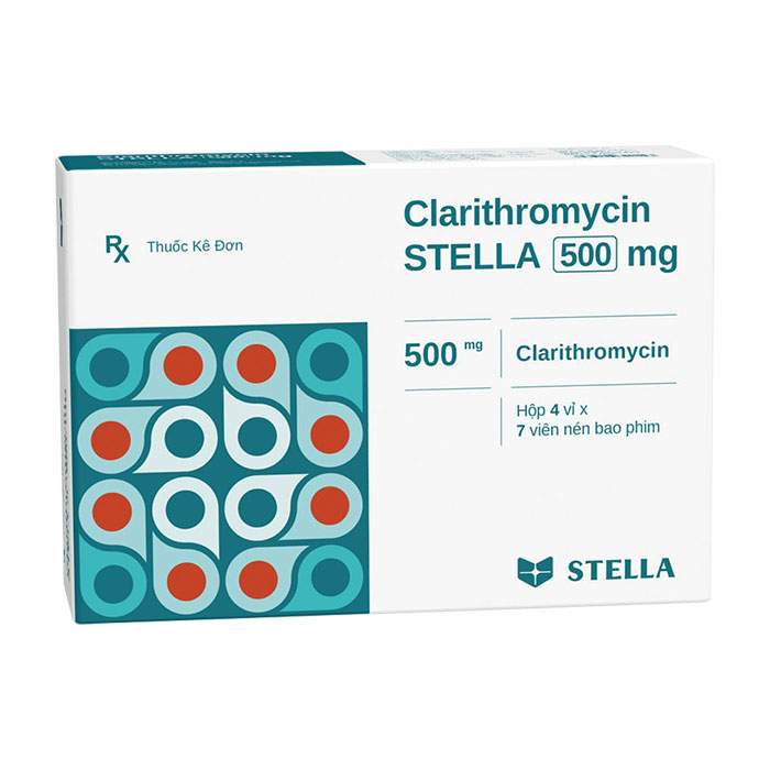 Clarithromycin Stella 500mg 4 vỉ x 7 viên