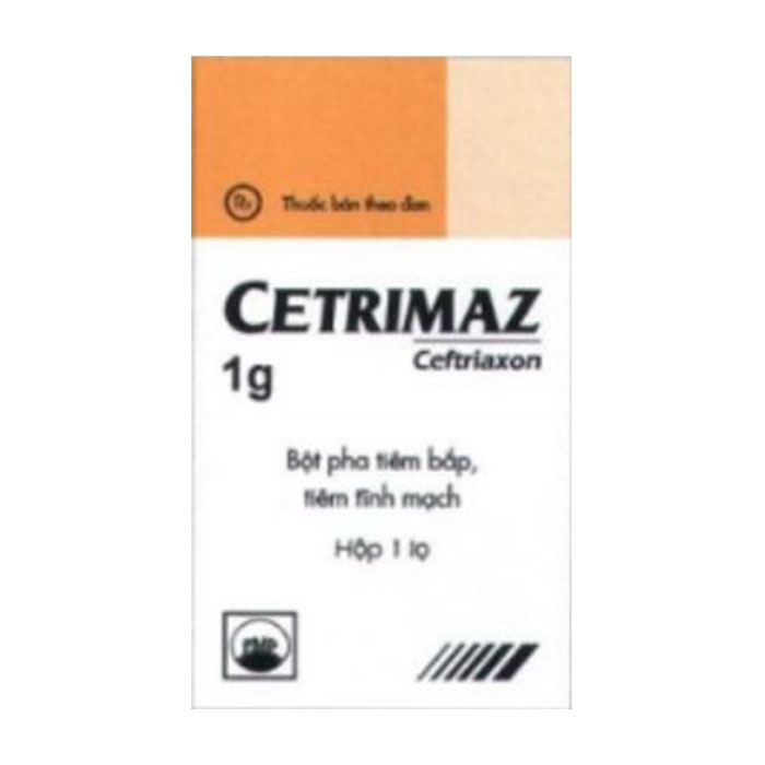 Thuốc kháng sinh PMP Cetrimaz 1g 1 Lọ