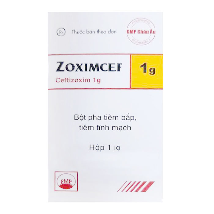Thuốc kháng sinh PMP Zoximcef 1g 1 Lọ