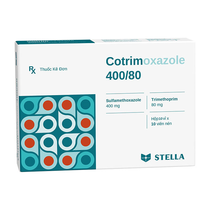 Cotrimoxazole 400/80 Stella 10 vỉ x 10 viên