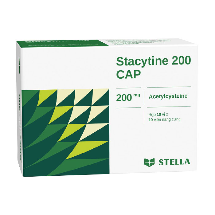 Stacytine 200 CAP Stella 10 vỉ x 10 viên