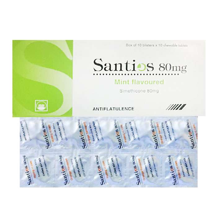 Thuốc tiêu hóa PMP Santios 80mg 100 Viên