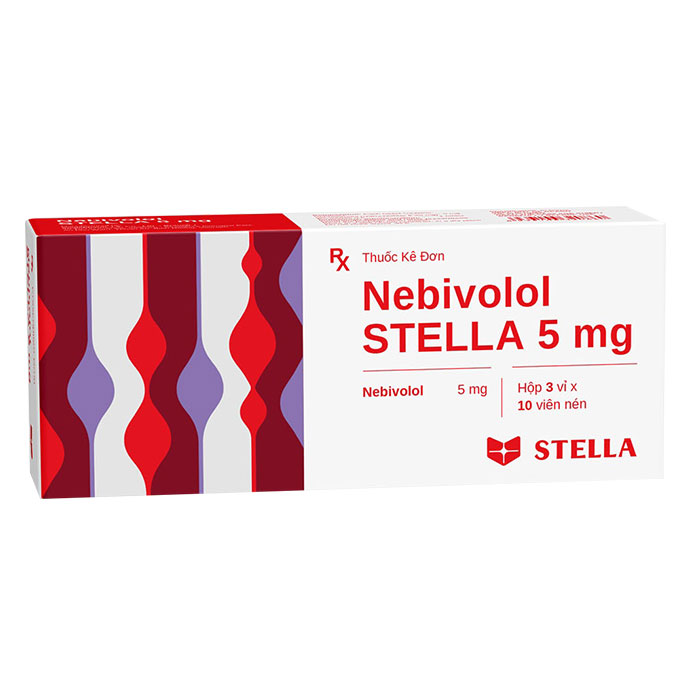 Nebivolol Stella 5mg 3 vỉ x 10 viên