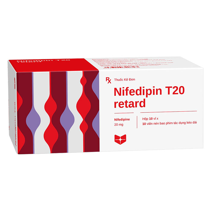 Nifedipin T20 Retard Stella 10 vỉ x 10 viên