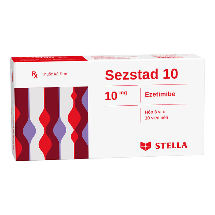 Sezstad 10mg Stella 3 vỉ x 10 viên – Trị rối loạn lipid máu