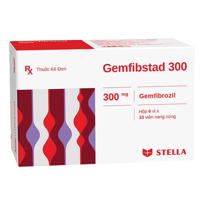 Gemfibstad 300mg Stella 6 vỉ x 10 viên