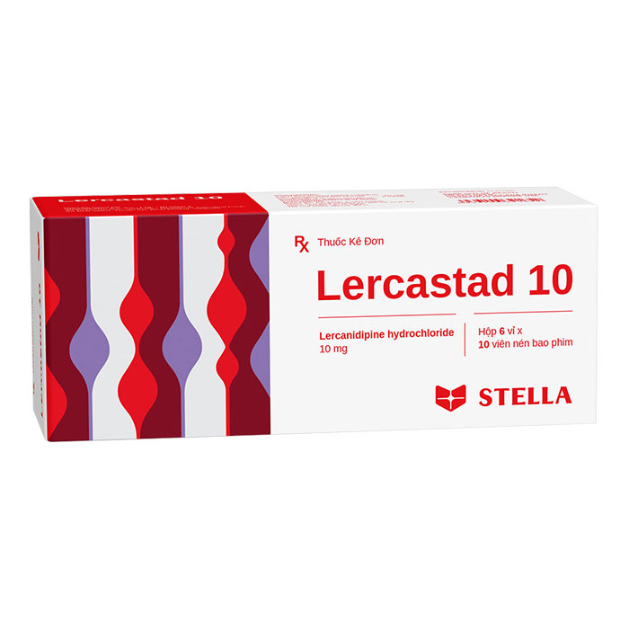Lercastad 10mg Stella 6 vỉ x 10 viên