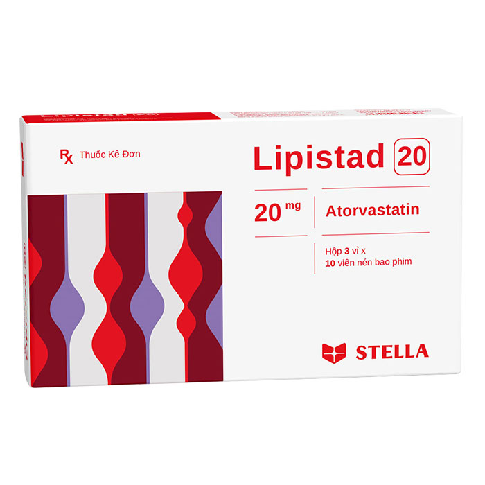 Lipistad 20mg Stella 3 vỉ x 10 viên
