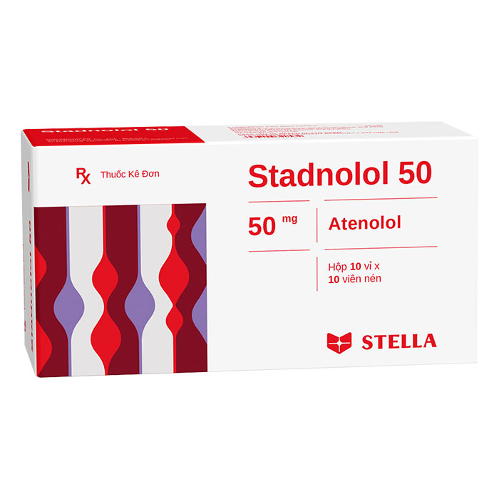 Stadnolol 50mg Stella 10 vỉ x 10 viên