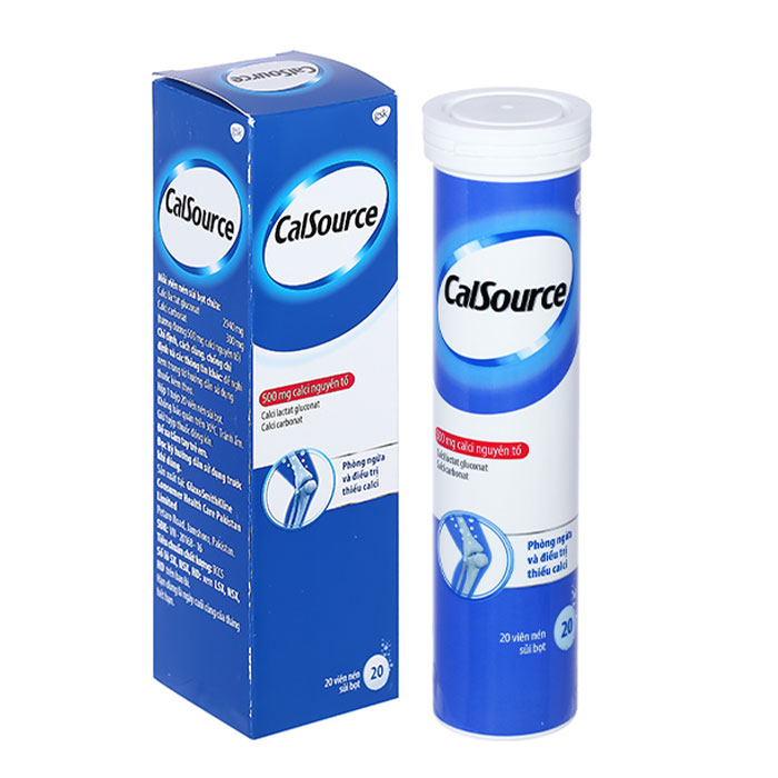 CalSource 500mg GSK Tuýp 20 viên