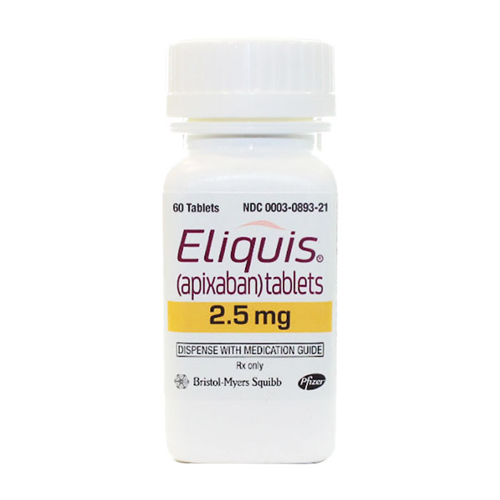 Eliquis 2.5mg Pfizer 60 viên