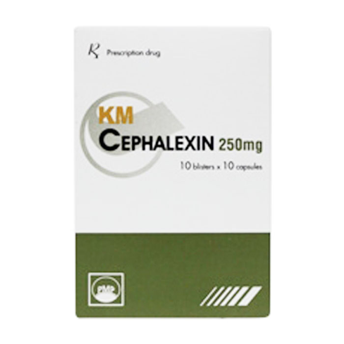 KM Cephalexin 250mg PMP 10 vỉ x 10 viên