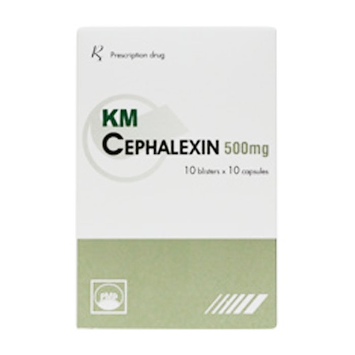KM Cephalexin 500mg PMP 10 vỉ x 10 viên