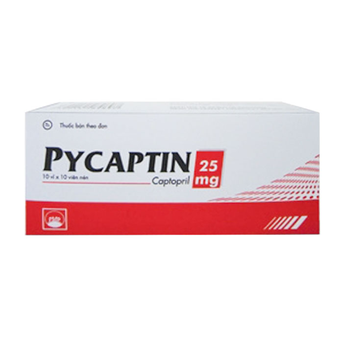 Pycaptin 25mg PMP 10 vỉ x 10 viên