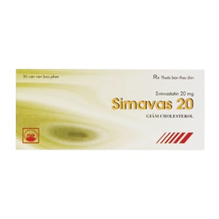 Simavas 20 PMP 3 vỉ x 10 viên