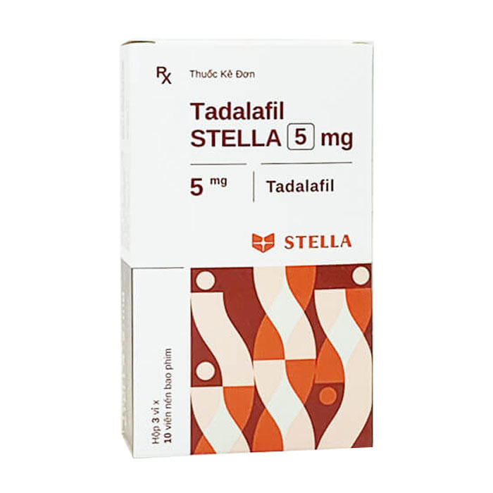 Tadalafil Stella 5mg 3 vỉ x 10 viên