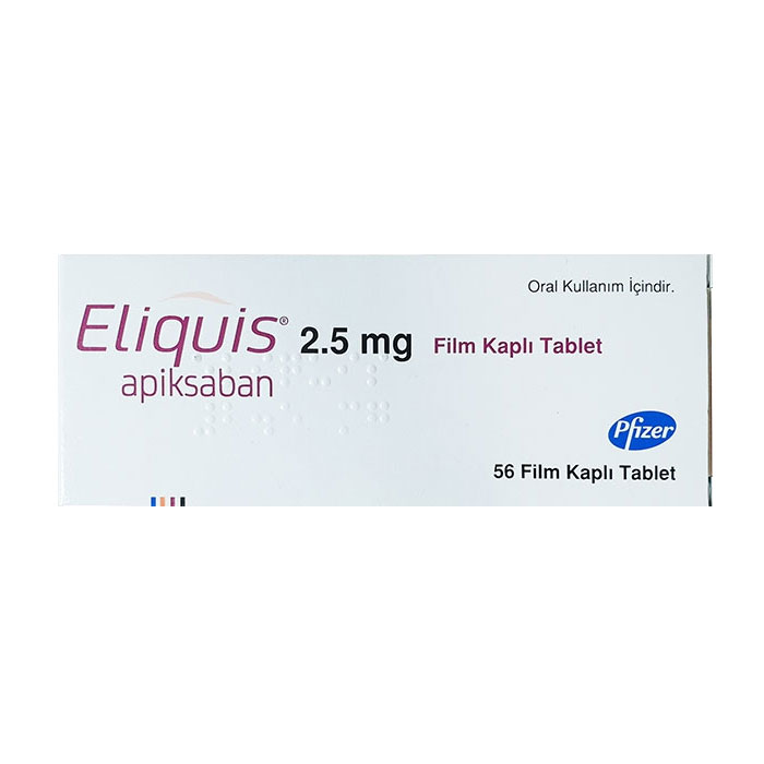 Eliquis 2.5mg Pfizer 4 vỉ x 14 viên