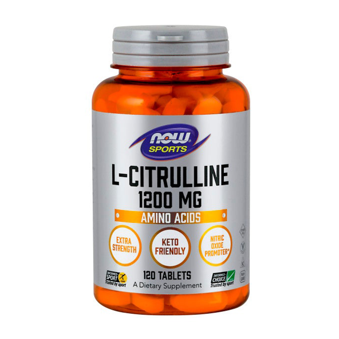 L-Citrulline 1200mg Now 120 viên – Viên uống hỗ trợ chuyển hóa Protein