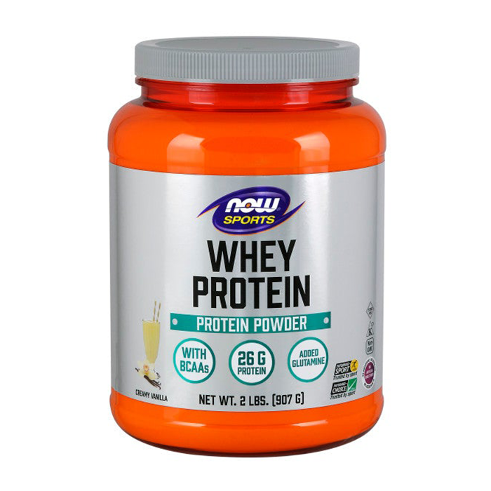 Whey Protein Now 907g - Bột bổ sung đạm cho người tập thể thao hương Va-ni