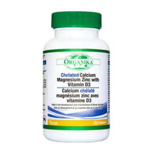 Chelated Calcium Magnesium Zinc With Vitamin D3 Organika 60 viên – Viên uống bổ xương
