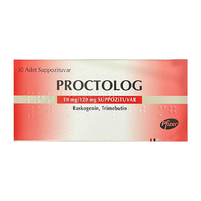 Proctolog 10mg/120mg Pfizer 2 vỉ x 5 viên