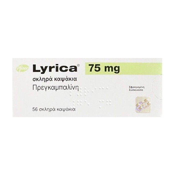 Lyrica 75mg Pfizer 4 vỉ x 14 viên