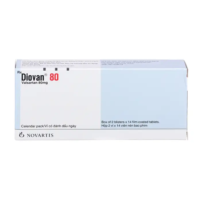 Diovan 80 Novartis 2 vỉ x 14 viên