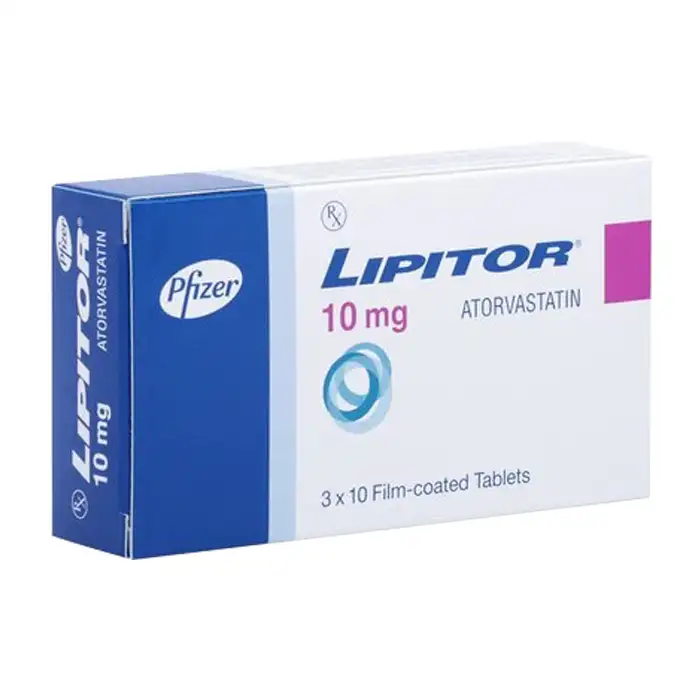 Lipitor 10mg Pfizer 3 vỉ x 10 viên - Thuốc rối loạn lipid máu