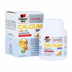 Calcium D3+K2 1000 Doppelherz 60 viên – Viên Nhai bổ xương