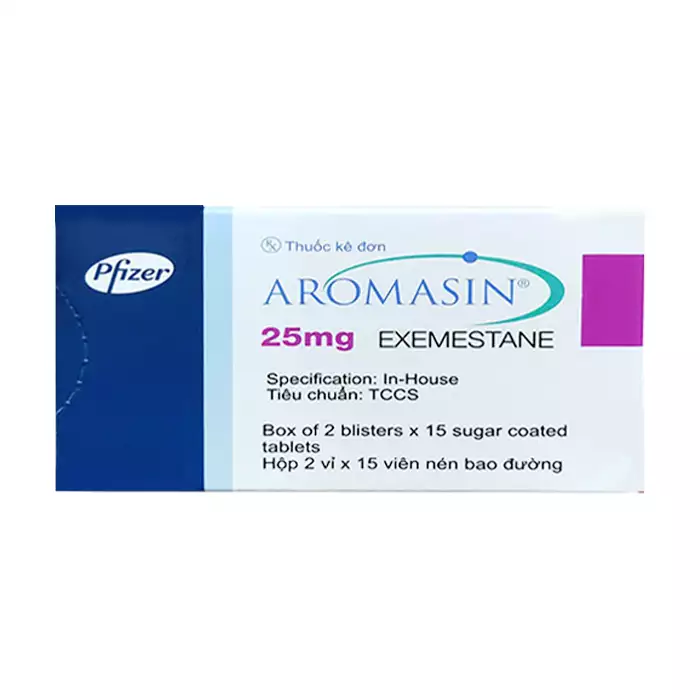 Aromasin 25mg Pfizer 2 vỉ x 15 viên
